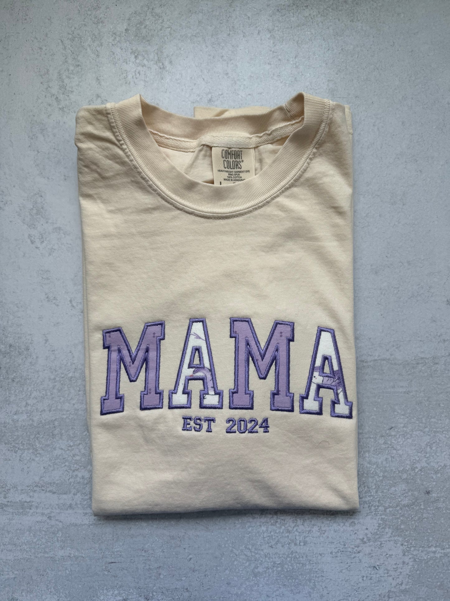 Personalized Hospital Baby Blanket Embroidered T-shirt | Mom Dad Family | Custom Name & EST Year | New Baby Gift