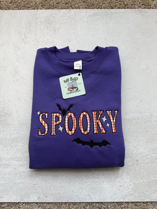 “Spooky” Appliqué Sweatshirt
