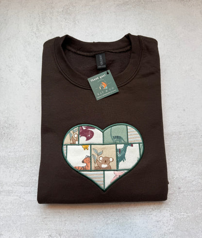 Quilted Heart Baby Blanket or Clothing Keepsake Sweatshirt