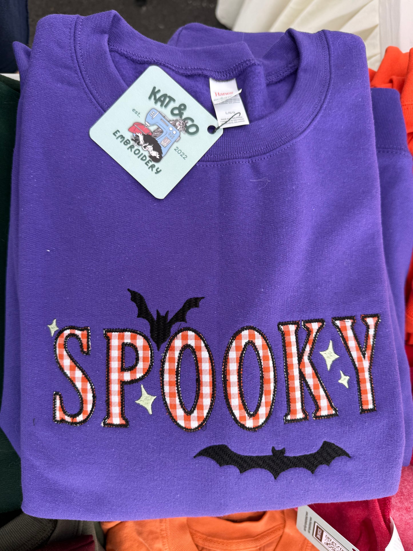 “Spooky” Appliqué Sweatshirt