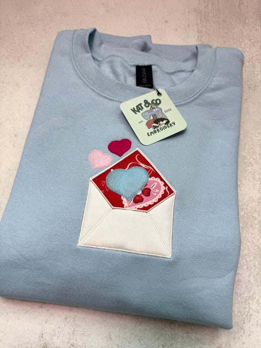 Love Letter Appliqué Sweatshirt