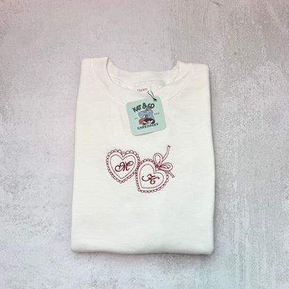 Personalized Valentine Locket Sweatshirt