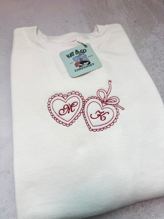 Personalized Valentine Locket Sweatshirt