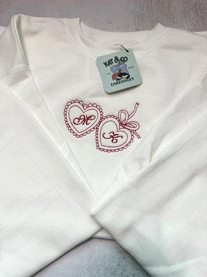 Personalized Valentine Locket Sweatshirt