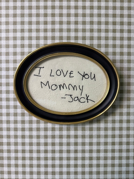 Custom Handwriting Embroidery, Handwriting Replica, Personalized Handwritten Message, Recipe Embroidery, Memorial Keepsake
