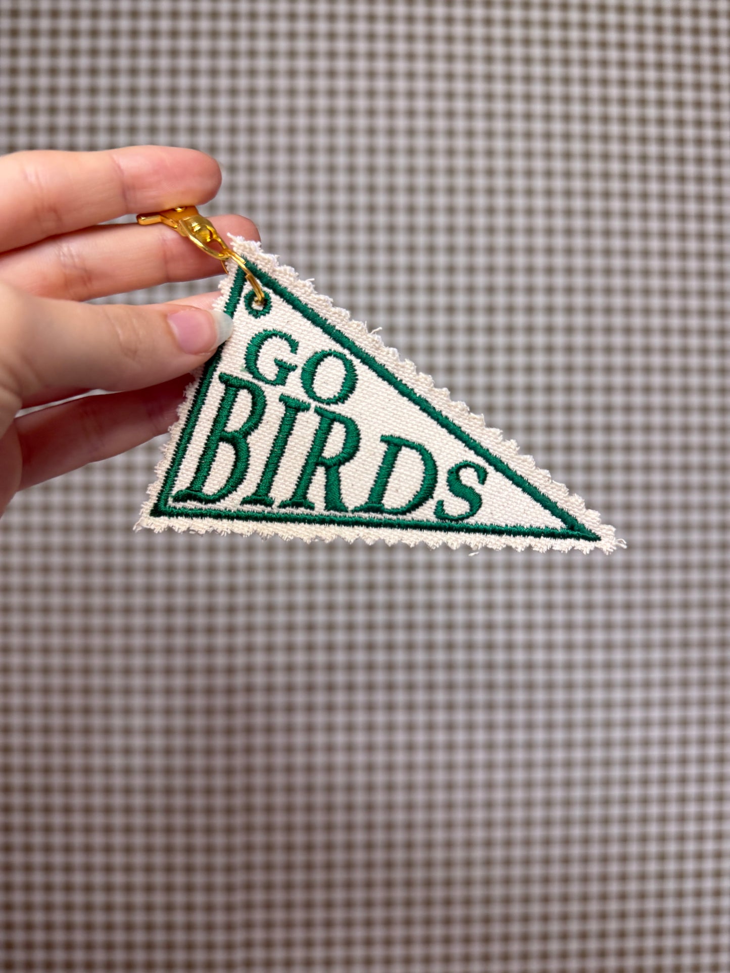 Go Birds Keychain, Eagles Pennant Keychain, Philadelphia Eagles Bag Charm, Philly Football Keychain, Eagles Gift, Football Fan Gift