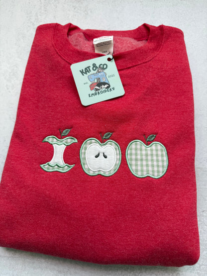 Green Apple Gingham Sweatshirt