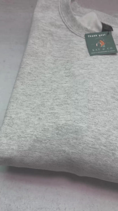 Football Season Sweatshirt – ’Tis the Season Embroidered Appliqué | Custom Team Colors | Game Day Fall Cozy Crewneck